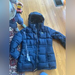 Women's LL Bean Navy Puffer Jacket